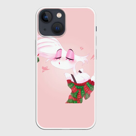 Чехол для iPhone 13 mini с принтом Энджел даст в городе Новоалтайск,  |  | angel dust | hazbin | hotel hazbin | new year | нг | новый год | отель хазбин | рождество | хазбин | энджел даст