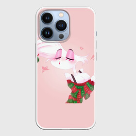 Чехол для iPhone 13 Pro с принтом Энджел даст в городе Новоалтайск,  |  | Тематика изображения на принте: angel dust | hazbin | hotel hazbin | new year | нг | новый год | отель хазбин | рождество | хазбин | энджел даст