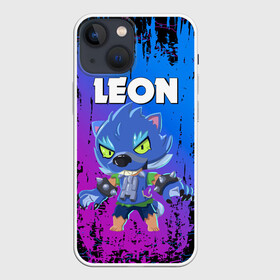 Чехол для iPhone 13 mini с принтом BRAWL STARS LEON ОБОРОТЕНЬ. в городе Новоалтайск,  |  | bib | brawl stars | colt | crow | el brown | leon | leon shark | max | moba | sally leon | shark | акула | берли | биби | бравл старс | браун | ворон | жанр | игра | кольт | леон | леон акула | макс | нита | шелли