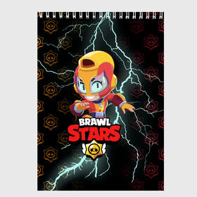 Скетчбук с принтом BRAWL STARS MAX в городе Новоалтайск, 100% бумага
 | 48 листов, плотность листов — 100 г/м2, плотность картонной обложки — 250 г/м2. Листы скреплены сверху удобной пружинной спиралью | bib | brawl stars | colt | crow | el brown | leon | leon shark | max | moba | sally leon | shark | акула | берли | биби | бравл старс | браун | ворон | жанр | игра | кольт | леон | леон акула | макс | нита | шелли