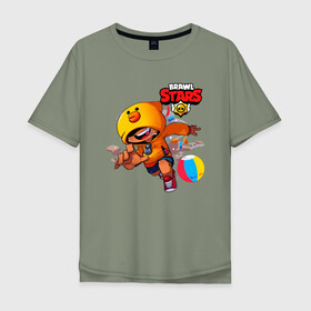 Мужская футболка хлопок Oversize с принтом Brawl stars в городе Новоалтайск, 100% хлопок | свободный крой, круглый ворот, “спинка” длиннее передней части | brawl | brawl stars | brawler | brawlstars | brawlstarsga | brawlstarsmemes | brawl_stars | clashofclans | clashroyale | leon | supercell | бравл | бравлстарс | лион | мемы | утка