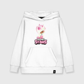 Детская толстовка хлопок с принтом Leon Unicorn Brawl Stars в городе Новоалтайск, 100% хлопок | Круглый горловой вырез, эластичные манжеты, пояс, капюшен | brawl | brawl st | brawl stars | colt | game | leon | mobo | poco | shelly | stars | unicorn | бравл | динамайк | единорог | игра | игры | кольт | леон | лого | мобильные игры | надпись | поко | старс | шелли