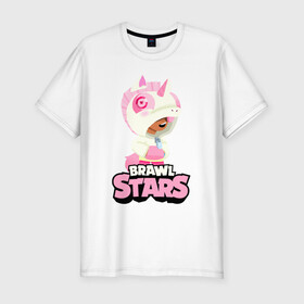 Мужская футболка хлопок Slim с принтом Leon Unicorn Brawl Stars в городе Новоалтайск, 92% хлопок, 8% лайкра | приталенный силуэт, круглый вырез ворота, длина до линии бедра, короткий рукав | brawl | brawl st | brawl stars | colt | game | leon | mobo | poco | shelly | stars | unicorn | бравл | динамайк | единорог | игра | игры | кольт | леон | лого | мобильные игры | надпись | поко | старс | шелли