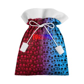 Подарочный 3D мешок с принтом FORTNITE x MARSHMELLO в городе Новоалтайск, 100% полиэстер | Размер: 29*39 см | 