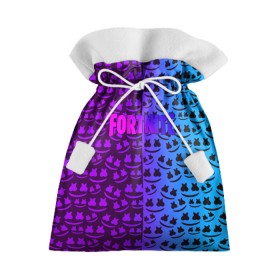 Подарочный 3D мешок с принтом FORTNITE x MARSHMELLO в городе Новоалтайск, 100% полиэстер | Размер: 29*39 см | 