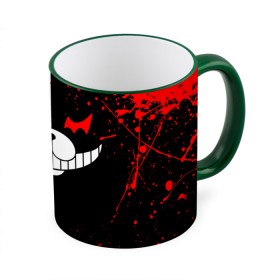 Кружка с принтом MONOKUMA в городе Новоалтайск, керамика | ёмкость 330 мл | anime | bear | black  white | danganronpa | kurokuma | monodam | monokuma | monomi | monotaro | rabbit | school | shirokuma | аниме | главарь | мoноми | монокума | черно белый | школа