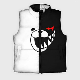 Мужской жилет утепленный 3D с принтом MONOKUMA (КАПЮШОН) в городе Новоалтайск,  |  | Тематика изображения на принте: anime | bear | black  white | danganronpa | kurokuma | monodam | monokuma | monomi | monotaro | rabbit | school | shirokuma | аниме | главарь | мoноми | монокума | черно белый | школа