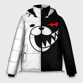 Мужская зимняя куртка 3D с принтом MONOKUMA (КАПЮШОН) в городе Новоалтайск, верх — 100% полиэстер; подкладка — 100% полиэстер; утеплитель — 100% полиэстер | длина ниже бедра, свободный силуэт Оверсайз. Есть воротник-стойка, отстегивающийся капюшон и ветрозащитная планка. 

Боковые карманы с листочкой на кнопках и внутренний карман на молнии. | Тематика изображения на принте: anime | bear | black  white | danganronpa | kurokuma | monodam | monokuma | monomi | monotaro | rabbit | school | shirokuma | аниме | главарь | мoноми | монокума | черно белый | школа