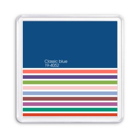 Магнит 55*55 с принтом Pantone цвет года (с 2012 по 2020 гг.) в городе Новоалтайск, Пластик | Размер: 65*65 мм; Размер печати: 55*55 мм | Тематика изображения на принте: в полоску | веб дизайнеру | декоратору | дизайнеру | институт pantone | классический синий | пантон | подарок дизайнеру | полосатый | полоска | полоски | разноцветный | синий | художнику | цвет 2020