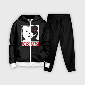 Детский костюм 3D с принтом Monokuma despair на черном в городе Новоалтайск,  |  | Тематика изображения на принте: anime | art | bear | danganronpa | japan | monokuma | аниме | арт | животное | манга | медведь | мишка | мульфильм | персонаж | плюшевый | япония