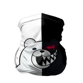 Бандана-труба 3D с принтом MONOKUMA в городе Новоалтайск, 100% полиэстер, ткань с особыми свойствами — Activecool | плотность 150‒180 г/м2; хорошо тянется, но сохраняет форму | anime | bear | black  white | danganronpa | kurokuma | monodam | monokuma | monomi | monotaro | rabbit | school | shirokuma | аниме | главарь | мoноми | монокума | черно белый | школа
