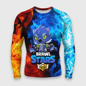 Мужской рашгард 3D с принтом BRAWL STARS LEON | ЛЕОН ОБОРОТЕНЬ в городе Новоалтайск,  |  | brawl stars | crow | leon | leon shark | leon werewolf | sally leon | shark | stars | werewolf | акула | берли | ворон | леон | леон акула | оборотень | оборотень леон | спайк | эль примо