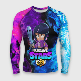 Мужской рашгард 3D с принтом BRAWL STARS BIBI в городе Новоалтайск,  |  | bibi | brawl stars | crow | leon | leon shark | sally leon | shark | stars | акула | биби | ворон | леон | леон акула | спайк