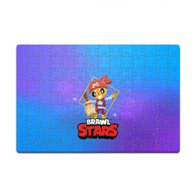 Пазл магнитный 126 элементов с принтом Brawl Stars. Poco в городе Новоалтайск, полимерный материал с магнитным слоем | 126 деталей, размер изделия —  180*270 мм | Тематика изображения на принте: bo | brawl | brock | bull | colt | dynamike | elprimo | jessie | leon | moba | nita | shelly | stars | бо | брок | булл | джесси | динамайк | кольт | леон | нита | шелли | эльпримо