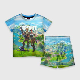 Детский костюм с шортами 3D с принтом Fortnite в городе Новоалтайск,  |  | Тематика изображения на принте: fortnite | fortnite 2 | fortnite chapter 2 | fortnite2 | fortnite: chapter 2 | игры | фортнайт | фортнайт 2