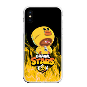Чехол для iPhone XS Max матовый с принтом BRAWL STARS SALLY LEON в городе Новоалтайск, Силикон | Область печати: задняя сторона чехла, без боковых панелей | Тематика изображения на принте: bib | brawl stars | colt | crow | el brown | leon | leon shark | max | moba | sally leon | shark | акула | берли | биби | бравл старс | браун | ворон | жанр | игра | кольт | леон | леон акула | макс | нита | шелли