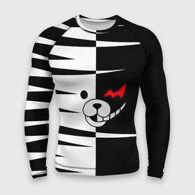 Мужской рашгард 3D с принтом MONOKUMA зубья в городе Новоалтайск,  |  | danganronpa | monokuma | trigger happy havoc | аниме | игрушка | манга | медведь | монокума | монохром | мягкая игрушка робот | робот