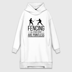 Платье-худи хлопок с принтом Fencing в городе Новоалтайск,  |  | brain | fances | fencing | мозг | рапира | фехтовальщики | фехтование | шпага