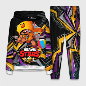 Женский костюм 3D (с толстовкой) с принтом Brawl stars в городе Новоалтайск,  |  | brawl | brawl stars | brawler | brawlstars | brawlstarsga | brawlstarsmemes | brawl_stars | clashofclans | clashroyale | leon | supercell | бравл | бравлстарс | лион | мемы | утка