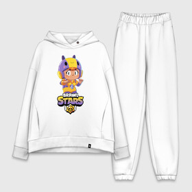 Женский костюм хлопок Oversize с принтом BRAWL STARS BEA. в городе Новоалтайск,  |  | bea | bibi | brawl stars | colt | crow | el brown | leon | leon shark | max | nita | sally leon | shark | акула | беа | берли | биби | бравл старс | браун | ворон | кольт | леон | леон акула | макс | нита | шелли