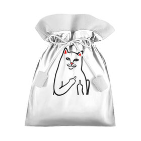 Подарочный 3D мешок с принтом Meme Cat в городе Новоалтайск, 100% полиэстер | Размер: 29*39 см | animal | cat | meme | животное | кот | кошка | мем | прикол | юмор