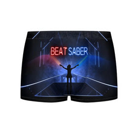 Мужские трусы 3D с принтом Beat Saber в городе Новоалтайск, 50% хлопок, 50% полиэстер | классическая посадка, на поясе мягкая тканевая резинка | 3d | 3д | beat | saber | виртуальная | игра | реальность | ритм