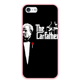 Чехол для iPhone 5/5S матовый с принтом The Carfather Top Gear в городе Новоалтайск, Силикон | Область печати: задняя сторона чехла, без боковых панелей | godfather | grand tour | jeremy clarkson | the carfather | top gear | авто | ведущий | гран тур | джереми кларксон | крёстный отец | топ гир