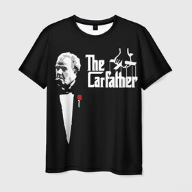 Мужская футболка 3D с принтом The Carfather Top Gear в городе Новоалтайск, 100% полиэфир | прямой крой, круглый вырез горловины, длина до линии бедер | godfather | grand tour | jeremy clarkson | the carfather | top gear | авто | ведущий | гран тур | джереми кларксон | крёстный отец | топ гир