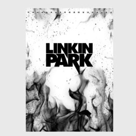 Скетчбук с принтом LINKIN PARK в городе Новоалтайск, 100% бумага
 | 48 листов, плотность листов — 100 г/м2, плотность картонной обложки — 250 г/м2. Листы скреплены сверху удобной пружинной спиралью | Тематика изображения на принте: chester bennington | linkin park | mike shinoda | линкин парк