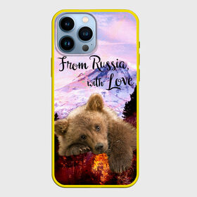 Чехол для iPhone 13 Pro Max с принтом Из России с любовью в городе Новоалтайск,  |  | Тематика изображения на принте: из россии с любовью | медведь | медвежонок | русский медведь