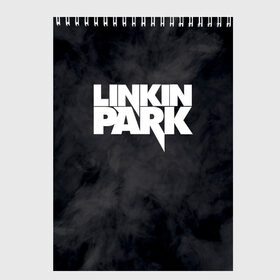Скетчбук с принтом LINKIN PARK в городе Новоалтайск, 100% бумага
 | 48 листов, плотность листов — 100 г/м2, плотность картонной обложки — 250 г/м2. Листы скреплены сверху удобной пружинной спиралью | Тематика изображения на принте: chester bennington | linkin park | mike shinoda | линкин парк