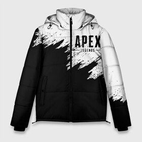 Мужская зимняя куртка 3D с принтом APEX LEGENDS в городе Новоалтайск, верх — 100% полиэстер; подкладка — 100% полиэстер; утеплитель — 100% полиэстер | длина ниже бедра, свободный силуэт Оверсайз. Есть воротник-стойка, отстегивающийся капюшон и ветрозащитная планка. 

Боковые карманы с листочкой на кнопках и внутренний карман на молнии. | Тематика изображения на принте: apex | apex legends | battle | battle royal | bloodhound | titanfall | wraith | апекс | апекс легендс | батл рояль | битва | война | каустик | королевская битва