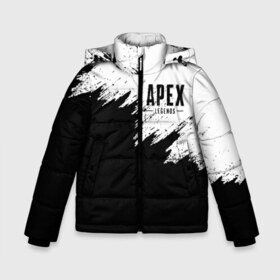 Зимняя куртка для мальчиков 3D с принтом APEX LEGENDS в городе Новоалтайск, ткань верха — 100% полиэстер; подклад — 100% полиэстер, утеплитель — 100% полиэстер | длина ниже бедра, удлиненная спинка, воротник стойка и отстегивающийся капюшон. Есть боковые карманы с листочкой на кнопках, утяжки по низу изделия и внутренний карман на молнии. 

Предусмотрены светоотражающий принт на спинке, радужный светоотражающий элемент на пуллере молнии и на резинке для утяжки | apex | apex legends | battle | battle royal | bloodhound | titanfall | wraith | апекс | апекс легендс | батл рояль | битва | война | каустик | королевская битва