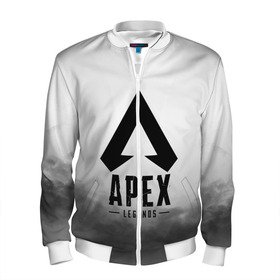Мужской бомбер 3D с принтом APEX LEGENDS в городе Новоалтайск, 100% полиэстер | застегивается на молнию, по бокам два кармана без застежек, по низу бомбера и на воротнике - эластичная резинка | apex | apex legends | battle | battle royal | bloodhound | titanfall | wraith | апекс | апекс легендс | батл рояль | битва | война | каустик | королевская битва