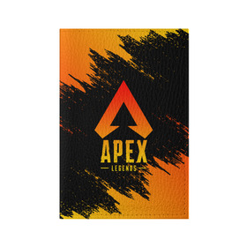 Обложка для паспорта матовая кожа с принтом APEX LEGENDS в городе Новоалтайск, натуральная матовая кожа | размер 19,3 х 13,7 см; прозрачные пластиковые крепления | apex | apex legends | battle | battle royal | bloodhound | titanfall | wraith | апекс | апекс легендс | батл рояль | битва | война | каустик | королевская битва