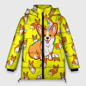 Женская зимняя куртка 3D с принтом Corgi в городе Новоалтайск, верх — 100% полиэстер; подкладка — 100% полиэстер; утеплитель — 100% полиэстер | длина ниже бедра, силуэт Оверсайз. Есть воротник-стойка, отстегивающийся капюшон и ветрозащитная планка. 

Боковые карманы с листочкой на кнопках и внутренний карман на молнии | corgi | dog | dogs | волшебство | единорог | корги | мило | радуга | собаки | собачки