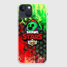 Чехол для iPhone 13 mini с принтом BRAWL STARS SPIKE. в городе Новоалтайск,  |  | 8 bit | bibi | brawl stars | brock | bull | crow | dinomike | el primo | leon | mobile game | nita | poko | ricochet | stars | tara | бравл старс | ворон | леон | мобильные игры