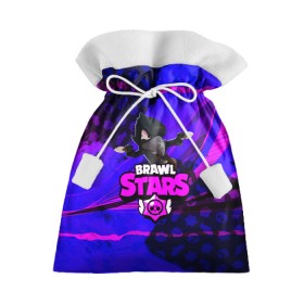 Подарочный 3D мешок с принтом BRAWL STARS CROW. в городе Новоалтайск, 100% полиэстер | Размер: 29*39 см | 8 bit | bibi | brawl stars | brock | bull | crow | dinomike | el primo | leon | mobile game | nita | poko | ricochet | stars | tara | бравл старс | ворон | леон | мобильные игры