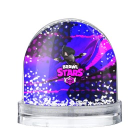Снежный шар с принтом BRAWL STARS CROW. в городе Новоалтайск, Пластик | Изображение внутри шара печатается на глянцевой фотобумаге с двух сторон | 8 bit | bibi | brawl stars | brock | bull | crow | dinomike | el primo | leon | mobile game | nita | poko | ricochet | stars | tara | бравл старс | ворон | леон | мобильные игры
