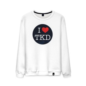 Мужской свитшот хлопок с принтом TKD в городе Новоалтайск, 100% хлопок |  | taekwondo | восточные единоборства | единоборства | теквондо | тхэквондо | тэквондо