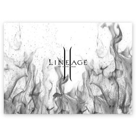 Поздравительная открытка с принтом LINEAGE 2. в городе Новоалтайск, 100% бумага | плотность бумаги 280 г/м2, матовая, на обратной стороне линовка и место для марки
 | Тематика изображения на принте: armor | characters | erak note | kim sung hwan | lineage | lineage 2 | lineage antharas | lineage eternal | minimalism | shield | twilight resistance | warrior | персонажи