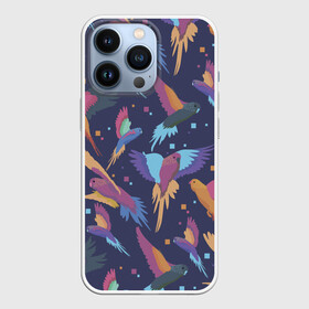 Чехол для iPhone 13 Pro с принтом Райские попугаи в городе Новоалтайск,  |  | животное | животные | красочный принт | попугаи | попугай | природа | птица | птицы