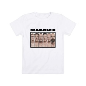 Детская футболка хлопок с принтом Rammstein в городе Новоалтайск, 100% хлопок | круглый вырез горловины, полуприлегающий силуэт, длина до линии бедер | Тематика изображения на принте: kruspe | lindemann | metal | oliver | rammstein | richard | riedel | rock | till | кристиан | круспе | линдеманн | лоренц | метал | оливер | рамштайн | ридель | рихард | рок | тилль