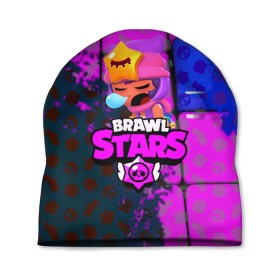 Шапка 3D с принтом BRAWL STARS СЭНДИ в городе Новоалтайск, 100% полиэстер | универсальный размер, печать по всей поверхности изделия | Тематика изображения на принте: 8 bit | bibi | brawl stars | brock | bull | crow | dinomike | el primo | leon | mobile game | nita | poko | ricochet | stars | tara | бравл старс | ворон | леон | мобильные игры
