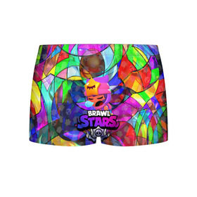 Мужские трусы 3D с принтом BRAWL STARS СЭНДИ в городе Новоалтайск, 50% хлопок, 50% полиэстер | классическая посадка, на поясе мягкая тканевая резинка | Тематика изображения на принте: 8 bit | bibi | brawl stars | brock | bull | crow | dinomike | el primo | leon | mobile game | nita | poko | ricochet | stars | tara | бравл старс | ворон | леон | мобильные игры
