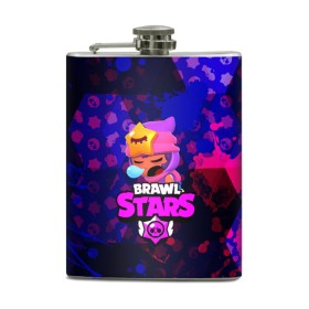 Фляга с принтом BRAWL STARS:СЭНДИ в городе Новоалтайск, металлический корпус | емкость 0,22 л, размер 125 х 94 мм. Виниловая наклейка запечатывается полностью | Тематика изображения на принте: 8 bit | bibi | brawl stars | brock | bull | crow | dinomike | el primo | leon | mobile game | nita | poko | ricochet | stars | tara | бравл старс | ворон | леон | мобильные игры