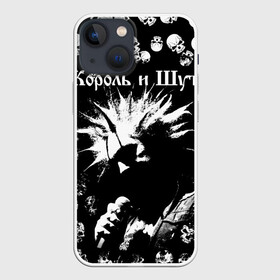 Чехол для iPhone 13 mini с принтом Король и Шут + Анархия (спина) в городе Новоалтайск,  |  | punk | rock | skull | киш | король | король и шут | михаил горшенев | панки | рок | русский рок | черепа | шут