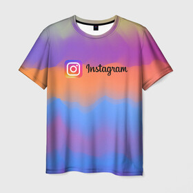 Мужская футболка 3D с принтом Instagram. в городе Новоалтайск, 100% полиэфир | прямой крой, круглый вырез горловины, длина до линии бедер | insta | instagram | instagramm | social | видео | инста | инстаграм | инстаграмм | приложение | социальная сеть | фото