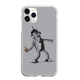 Чехол для iPhone 11 Pro матовый с принтом Futurama Bender Banksy в городе Новоалтайск, Силикон |  | bender | express | fry | futurama | future | leela | philip | planet | turanga | zoidberg | бендер | будущее | джей | зойдберг | лила | родригес | сгибальщик | туранга | филип | фрай | футурама