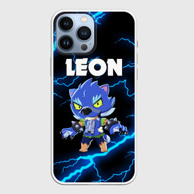 Чехол для iPhone 13 Pro Max с принтом BRAWL STARS LEON в городе Новоалтайск,  |  | Тематика изображения на принте: brawl stars | crow | leon | leon shark | leon werewolf | sally leon | shark | stars | werewolf | акула | берли | ворон | леон | леон акула | оборотень | оборотень леон | спайк | эль примо